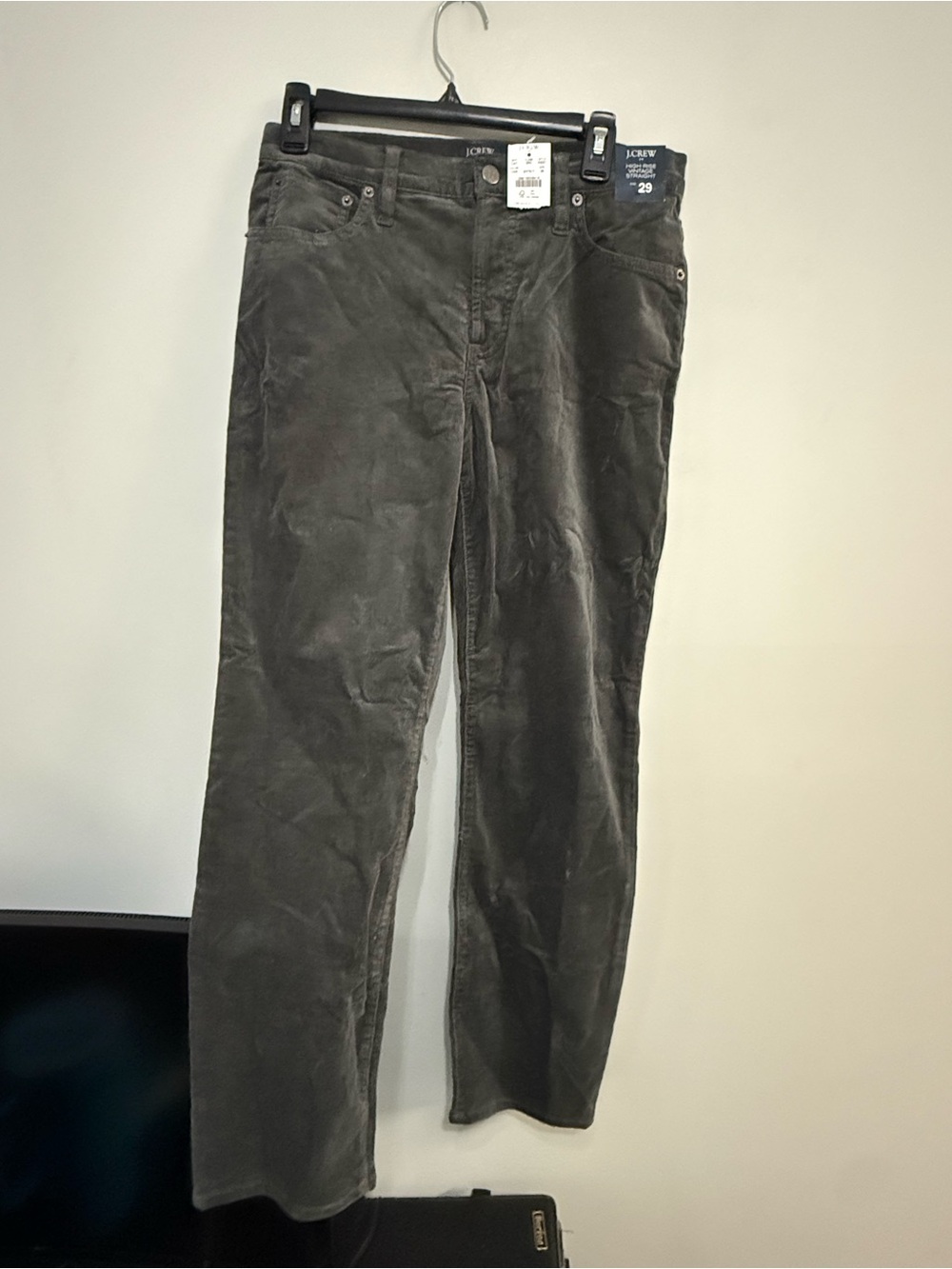 J. Crew Men's Olive Gray Corduroy Pants
